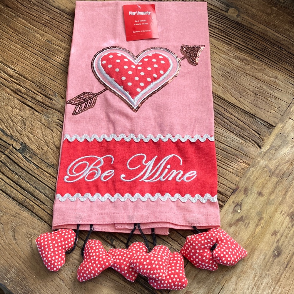 FREE! Pier 1 Pink Tea Towel
